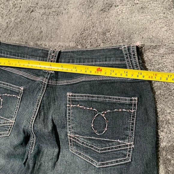 Y2K Grunge washed black Flared Jeans - Picture 5 of 8